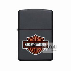 فندک زیپو مدل Harley-Davidson® Logo Black Matte کد 218HD