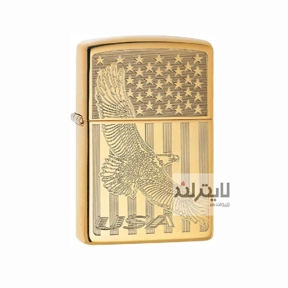 فندک زیپو مدل USA Flying Eagle کد 254b 3 فندک زیپو مدل USA Flying Eagle کد 254b - Image 3
