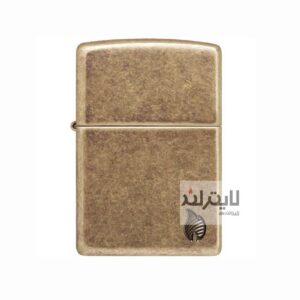 فندک زیپو مدل Armor® Antique Brass Flame Design کد 46400