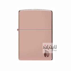 فندک زیپو مدل Armor® High Polish Rose Gold Flame Design کد 46401