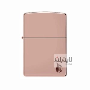 فندک زیپو مدل Armor® High Polish Rose Gold Flame Design کد 46401