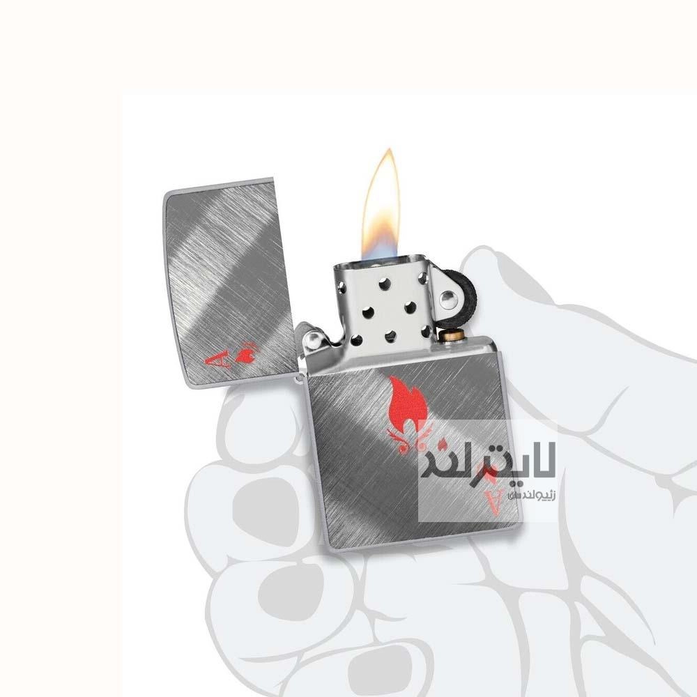فندک زیپو مدل Flame Ace Design کد 48451 - Image 3