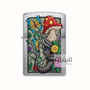 فندک زیپو مدل Freaky Nature Design, Brushed Chrome Finish Lighter کد ۴۸۶۳۵