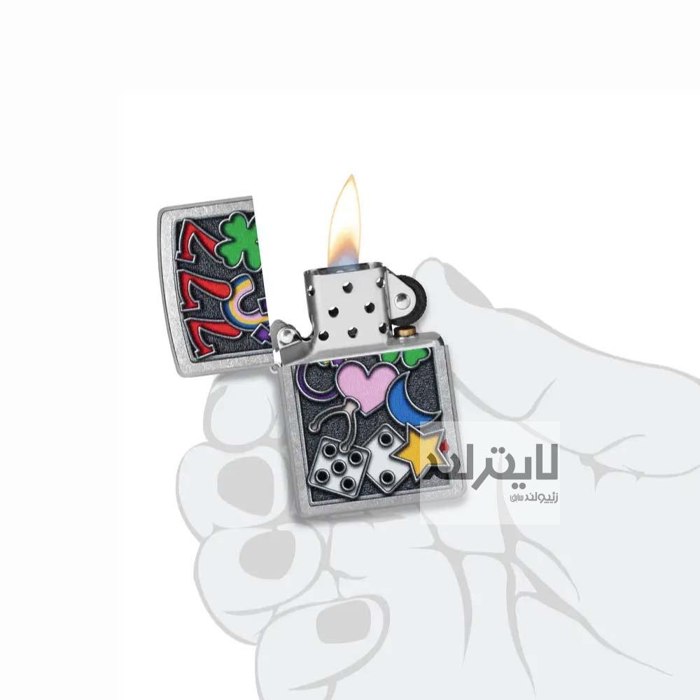 فندک زیپو مدل All Luck Design کد 48682 4 فندک زیپو مدل All Luck Design کد 48682 - Image 4