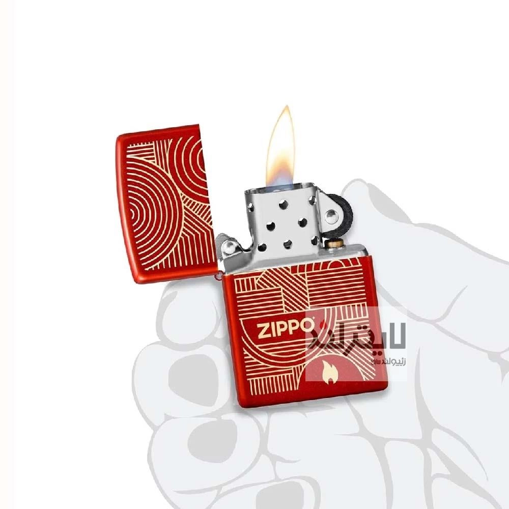 فندک زیپو مدل Abstract Lines کد 48705 - Image 4