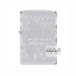 فندک زیپو مدل Flame Design High Polish کد 48838