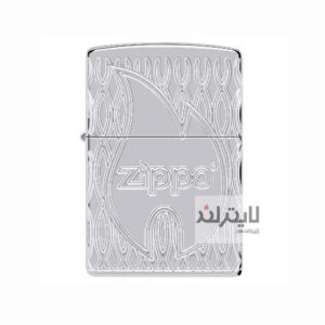 فندک زیپو مدل Flame Design High Polish کد ۴۸۸۳۸