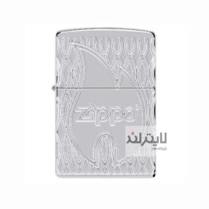 فندک زیپو مدل Flame Design High Polish کد ۴۸۸۳۸