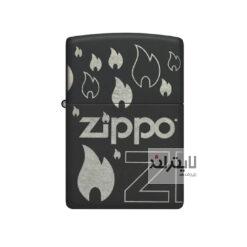 فندک زیپو مشکی مدل طراحی 360درجه کد48908