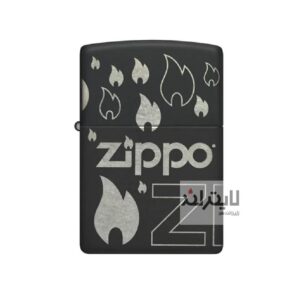 فندک زیپو مشکی مدل طراحی 360درجه کد48908