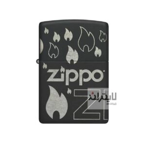 فندک زیپو مشکی مدل طراحی 360درجه کد48908