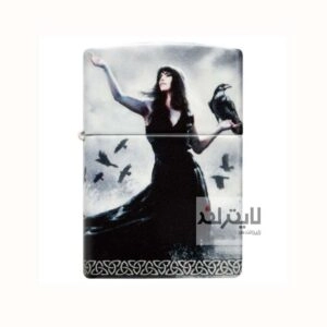 فندک زیپو مدل Mazzi Gothic Lady Ravens 540 Color کد 48969